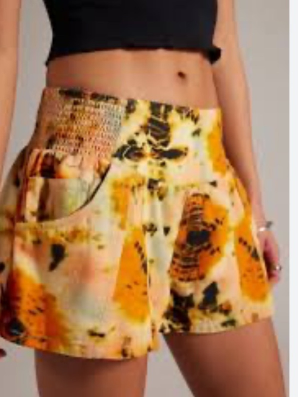 We The Free Luna Printed Pull On Shorts NWT